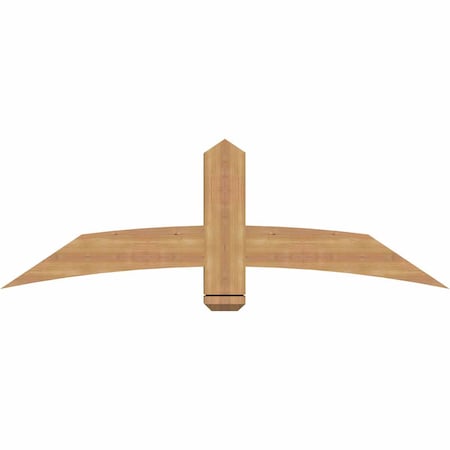 Ekena Millwork Bellingham Timber Gable Bracket, Western Red Cedar, 60"W x 20"H x 3 1/2"D x 5 1/2"F, 8/12 Pitch GBW060X20X0406BEL00SWR